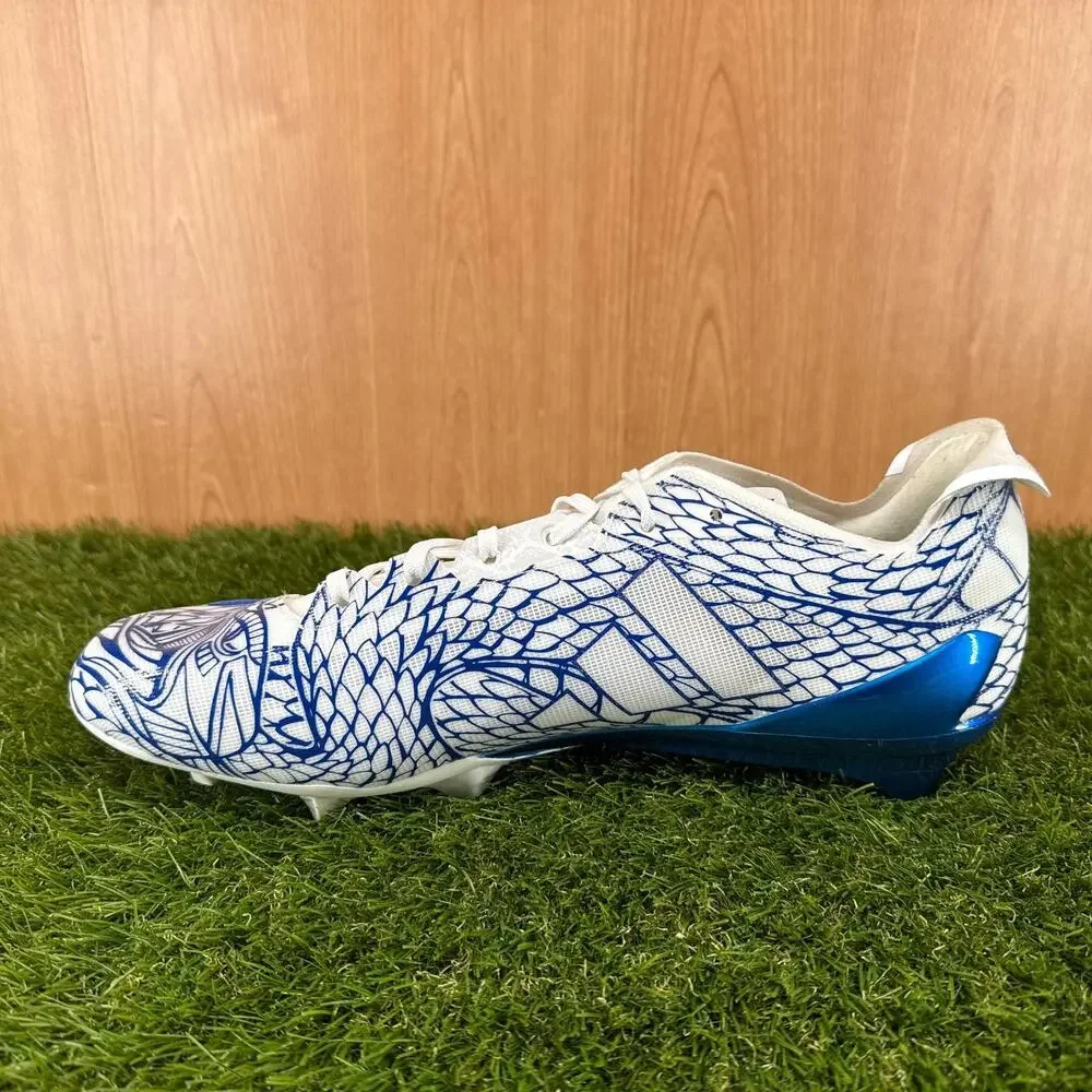 adidas Adizero Electric.2 Royal Blue White Football Cleats Men's Size 15